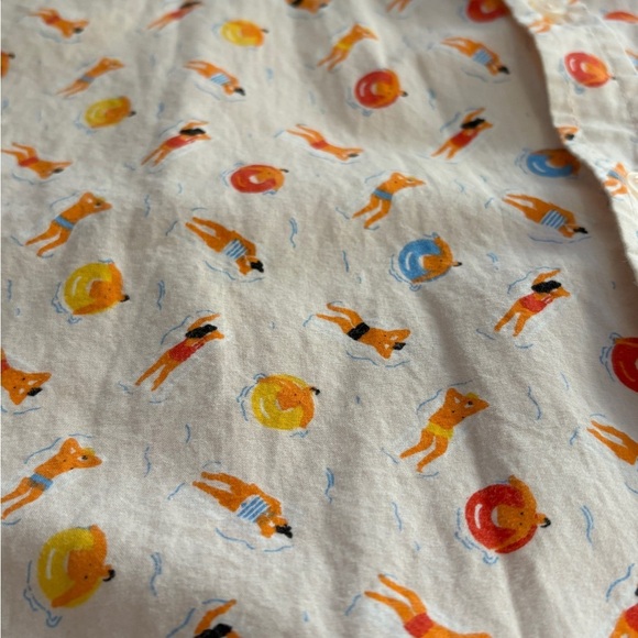 Artistry in Motion Shirt Mens L Button Down Pink Swimming Pool Party Tubing Fun - Picture 4 of 11